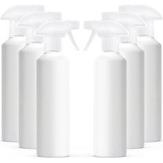 McKLords 6 упаковок пустых пластиковых бутылок для распыления воды для очистки, 500 мл пустые бутылки с ручным триггером для садоводства и домаш