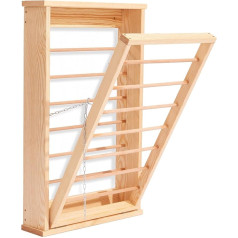 NOVECRAFTO Натуральная деревянная сушилка для одежды настенная Экономия места Сушилка для одежды настенная складная - Складная настенная суши