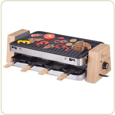 LITTLE BALANCE 8388 Гриль Wood 8 электрический Raclette, 1500, дерево/нержавеющая сталь