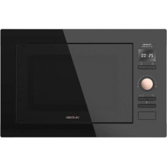 Цифровая и встраиваемая микроволновая печь Cecotec с объемом 25 литров, GrandHeat 2590 встраиваемая BlackRose. Гриль и мощность 900 Вт
