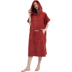 Халат с коротким рукавом и капюшоном Hiturbo Poncho Wrap Robe