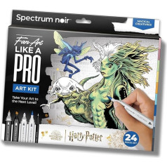 Набор фан-арта Spectrum Noir Pro - 24 штуки - Магические существа