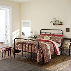 Пододеяльник Morris & Co Strawberry Thief, перкаль малиновый, King