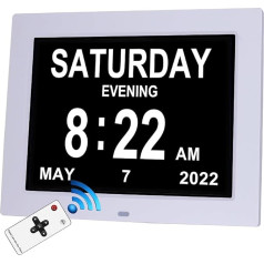 Цифровые часы-будильник (белые)