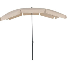 Greemotion Parasol Garden Umbrella - Sunshade Rectangular Canopy Beige-Sand - UV-Protection for Outdoor-Table, Patio, Garden or Yard