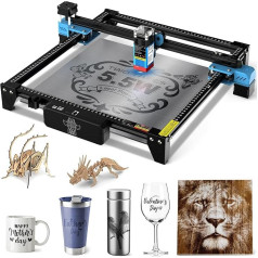 Twotrees TTS-55 Pro 20W Лазерный гравировальный станок для изготовления 3D деревянных пазлов, мощность лазера 5,5 Вт, сжатая точка с фиксированным фоку