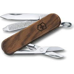 Victorinox Swiss Army Knife, малый, Classic SD Wood, мультиинструмент, швейцарский армейский нож, 5 функций, лезвие, пилочка для ногтей