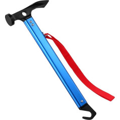 QWORK® Молоток для кемпинга 30,5 см, алюминиевый молоток для кемпинга на открытом воздухе, многофункциональный молоток для палаток с устройств