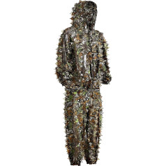 Ghillie Suit Woodland Camouflage Suit Hunting Forest, Airsoft Sniper Suit, Охотничья одежда мужская камуфляж Ghillie Suit Cape, Камуфляжный костюм военный мужчины женщины дети нем