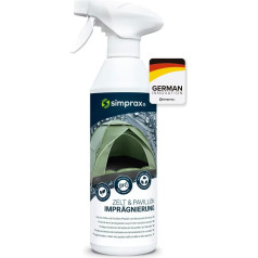 simprax® Tent гидроизоляционный спрей, климатически нейтральное гидроизоляционное средство, гидроизоляционный спрей, Oeko-Tex Eco-Passport, УФ-стабильн
