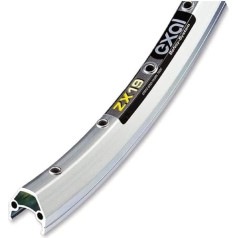 Велосипедные обода Exal ZX 19 серебристые // 622-19 (28''), Размер:622-19 (28''), Исполнение:36 отверстий, с проушинами, серебристые