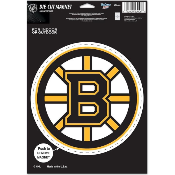 Автомобильный магнит Boston Bruins Official NHL 15x23 см (6