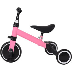 Детский трехколесный велосипед и балансировочный велосипед 2 в 1 с регулируемым сиденьем и рулем, детский трехколесный велосипед со съемны