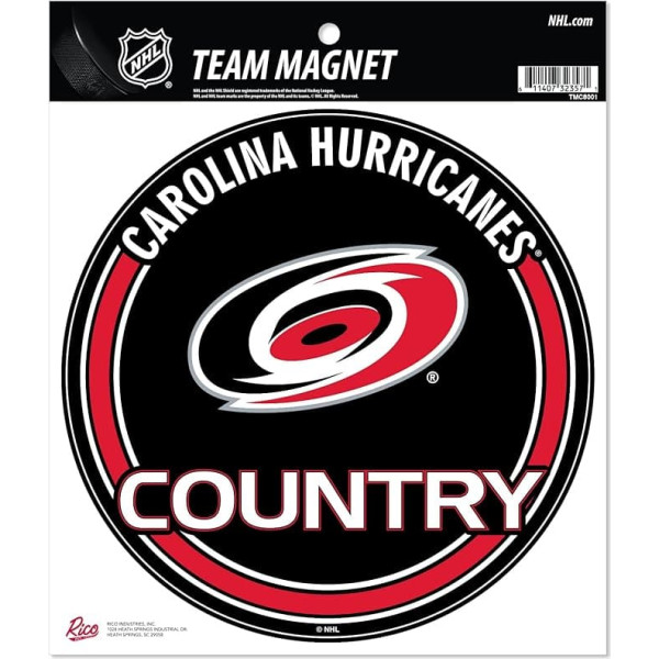 Rico Industries Carolina Hurricanes Unisex Adult TMC Magnet