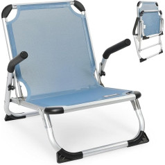 Алюминиевый складной пляжный стул Homecall - (синий)