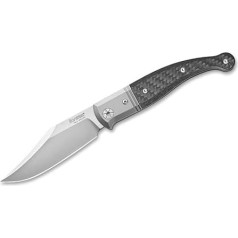 LionSteel Unisex - Взрослый карманный нож Gitano CF, черный, 19,5 см