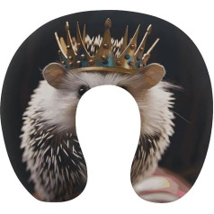 Подушка для путешествий Поддержка шеи Memory Foam U-образная подушка Мягкая комфортная подушка для путешествий Подушка для шеи Корона с ежиком 