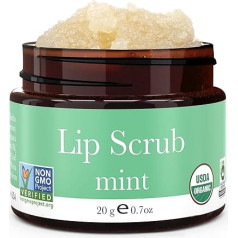 Beauty By Earth Organic Lip Scrub Mint Flavour Natural Exfoliating Sugar Scrubs, отшелушивающее средство для потрескавшихся сухих губ, увлажняет губы с помощью свежих натурал