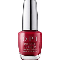 Лак для ногтей Opi Infinite Shine в красных оттенках, держится до 11 дней, гелевый вид и максимальный блеск.