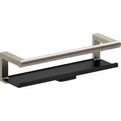 COSMIC ARCHITECT SP Jabonera De Ducha Con Limpiacristales Acero Inoxidable Mate