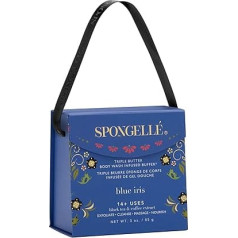 SPONGELLÉ Romanticism Body Wash Infunused Buffer Shower Gel Infunused Sponge Iris, Blue, 85 г.