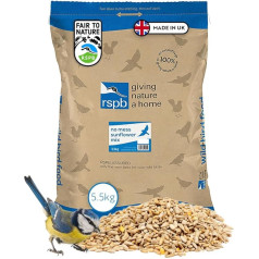 RSPB - No Mess Sunflower Hearts Корм для птиц Богатый энергией и белком корм для мелких птиц Сделано в Великобритании Подходит для круглогодичного кормл