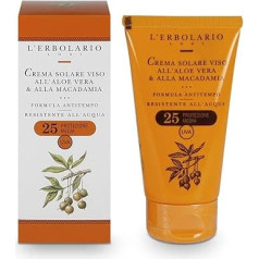 Солнцезащитный крем для лица L'Erbolario с алоэ вера и орехом макадамии с SPF 25
