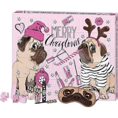 FESH! Pug'tastic Beauty Advent Calendar - адвент-календарь косметики с милым мопсом - 24 штуки