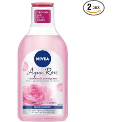 Nivea Мицеллярная вода Rose Touch Make Up Remover Очищает и увлажняет кожу Упаковка из 2 (x 400 мл) Формула с органической розовой водой эффективно удаляет м