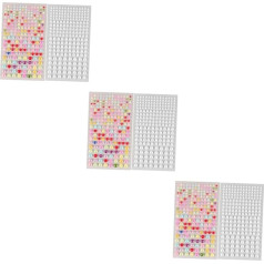 SEWACC 6 Blatt Bohrer Aufkleber Aufgebrachte Strasssteine Strasssteine Für Nägel Nagelaufkleber Edelsteinaufkleber Nagelaufkleber Gesichts Edelsteine Perlen Gesichts Make Up
