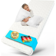 Alavya Home ® Детский матрас 90 x 200 см с моющимся хлопковым чехлом I Oeko-Tex Certified Sustainable for Harmful Substances Tested Cold Foam Mattress 90 x 200 cm for Floor Bed House Bed with 12 cm