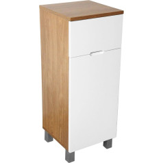 Premier Напольный шкаф Housewares с эффектом дуба/высокого глянца, 78 x 30 x 30 см - белый