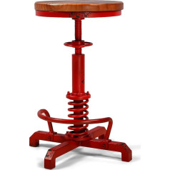 Bokkolik Промышленный барный стул, 24-28 дюймов, регулируемая высота, винтажный стул для кухонного острова, фермерский дом, стул для гитары, дерев