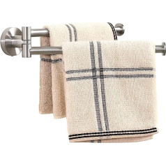 KES SUS 304 Держатель полотенец для рук Поворотный полотенцедержатель Кухня чай полотенцедержатель Нержавеющая сталь двойной рычаг 180 ° повор