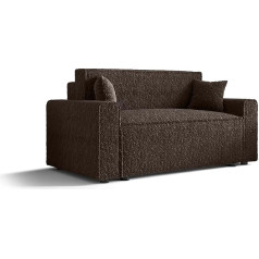 3E 3Xe Living.com Диван Alvito BIS коричневый Материал: Букле A: H: 85 см, L: 94 см, W: 176 см, Диван с ящиком для хранения, Маленький диван
