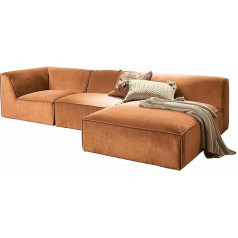 Loberon Диван McLean, Элегантный дизайн вне времени, Удобная обивка, Индивидуальная регулировка, Сидения, Диван, Сосновая древесина, Березовая др