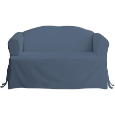 ‎Surefit Sure Fit Duck Solid T Cushion Loveseat Throw - Linen