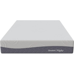 Sweetnight Матрас 160 x 200 см 7-зональный матрас из холодной пены Жесткость H2 и H3 Oeko-Tex Certified Гель Бамбук Древесный уголь Пена Валик Матрас Дышащий ко