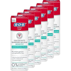 SOS Derma Care Sensitive Skin Protection Barrier Balm (6 x 50 мл) - Для сухой, раздраженной и чувствительной кожи - Укрепляет и защищает кожный барьер - с пре- и пробиоти