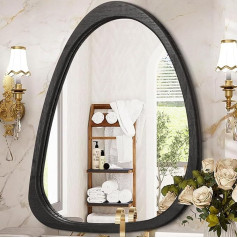 Lzuso неправильной висит настенное зеркало деревянные рамки современный асимметричный зеркало для стены художественный декоративный облак