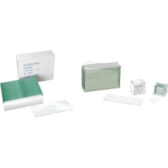 Микроскоп Bresser 50x предметные стекла с углублением для исследования жидкостей и предметные стекла микроскопа / покровные стекла (50x/100x) со шл