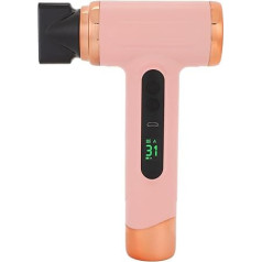 Беспроводной фен, 15000mAh 200W высокоскоростной ионный фен, низкий уровень шума и 2 режима с индикацией температуры, для дома, общежития, путешес