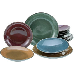 CreaTable, 23859, Серия Marrakech, Набор посуды из 12 предметов, Набор тарелок на 4 персоны, Из керамики, Безопасно для посудомоечной машины и микроволнов