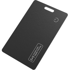 Reyke Slim Wallet Tracker Card, перезаряжаемый искатель кошелька, IP68 водонепроницаемый, работает с Apple Find My (только для iOS), органайзер для багажных бирок, 