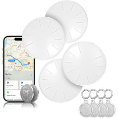 Air Tags - 4 Pack Key Tracker Item Finder Works with Apple Find My (iOS Only), Bluetooth Tracker Tag for Keys, Luggage, Bags, Replaceable Battery Key Finder, Smart Tag with 4