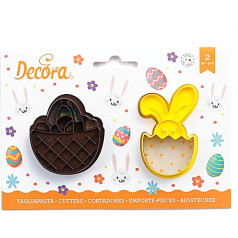 Decora 0255061 Пластиковая корзина для резки и кролик из 2 частей