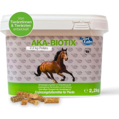 NutriLabs Aka-Biotix Минеральные гранулы для лошадей 2,2 кг - Минеральная добавка к корму для лошадей - Псиллиевая шелуха для лошадей - Продукты для зд