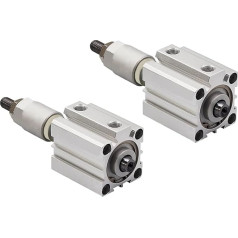 Pneumatik-Luftzylinder, J50-Serie einstellbarer Hub doppelt wirkender Luft-Pneumatikzylinder 30/30/40/50/75/100 Kompaktzylinder -20-30-50-75-100 -S-b-sb für automatische Ausrüstung(SDAJ50x75-50)