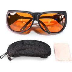 FONLAND Лазерные защитные очки для лазерной гравировки OD4+ 190-550 нм и 800-1100 нм Yag, синий, зеленый и УФ лазерные защитные очки с футляром