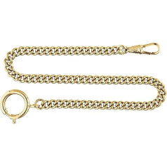 Цепочка для карманных часов Hermann Jäckle KM2 круглый бортик позолоченный